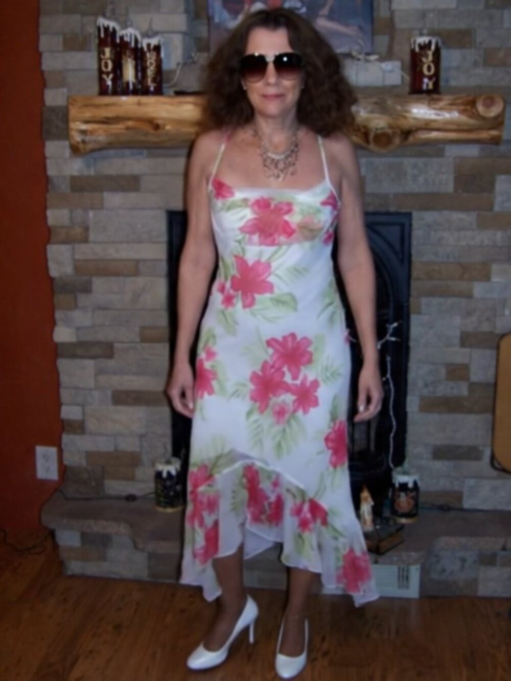 RAMPAGE VINTAGE Y2K SHEER FLORAL MAXI DRESS ASYMMETRIC RUFFLED HEM !